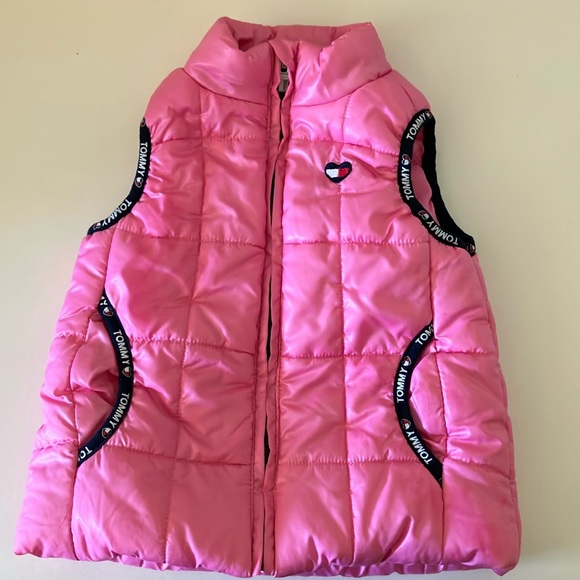 Tommy Hilfiger girls pink vest 18 mo - Picture 1 of 3